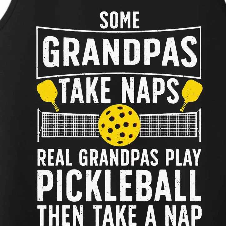 Cool Pickleball Grandpa Paddle Sport Pickleball Player Performance Tank