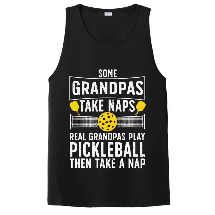 Cool Pickleball Grandpa Paddle Sport Pickleball Player Performance Tank