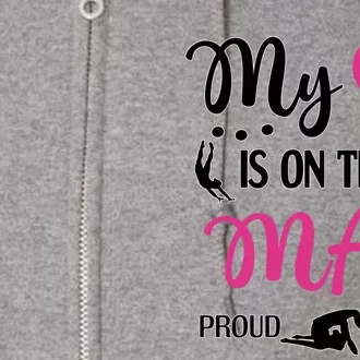 Cute Proud Gymnastics Mama Gymnastics Mom Full Zip Hoodie