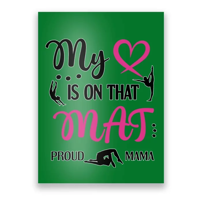 Cute Proud Gymnastics Mama Gymnastics Mom Poster