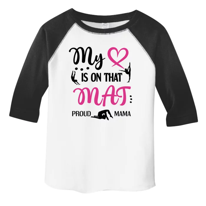 Cute Proud Gymnastics Mama Gymnastics Mom Toddler Fine Jersey T-Shirt