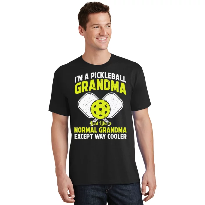 Cool Pickleball Grandma Art For Mom Pickleball Player T-Shirt