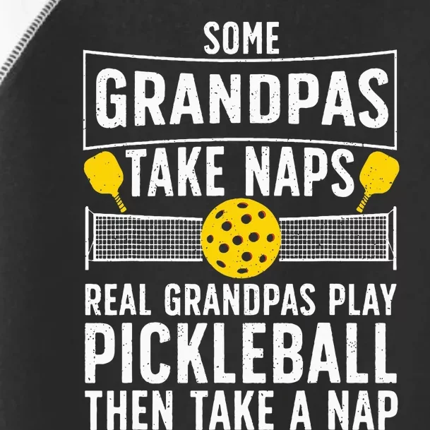 Cool Pickleball Grandpa Paddle Sport Pickleball Player Toddler Fine Jersey T-Shirt