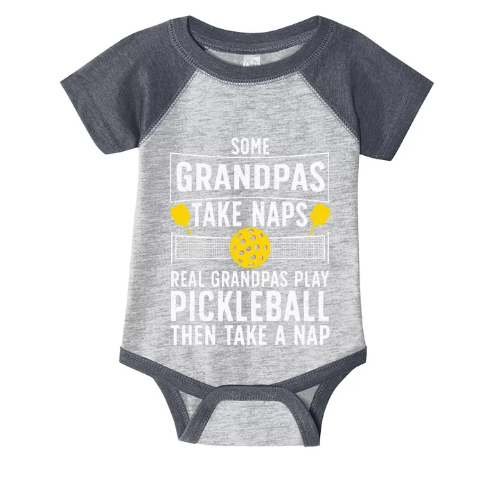 Cool Pickleball Grandpa Paddle Sport Pickleball Player Infant Baby Jersey Bodysuit