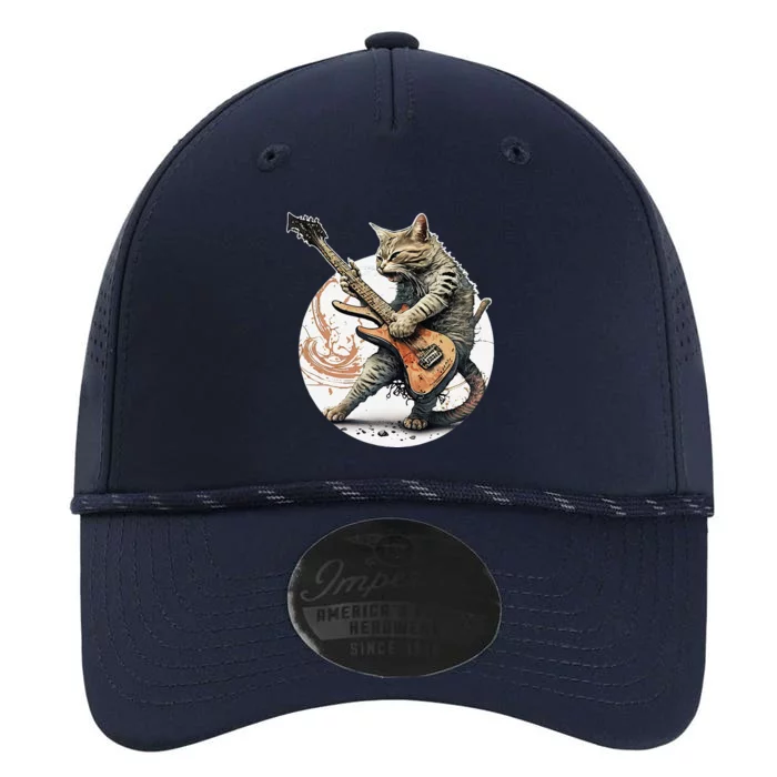 Cat Playing Guitar Rock Cat Heavy Metal Cat Music Cat Performance The Dyno Cap