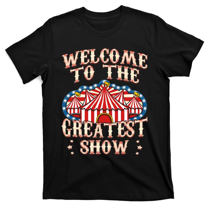 Circus Party Gift Clown Lion Fire Ring Acrobat Funny T-Shirt