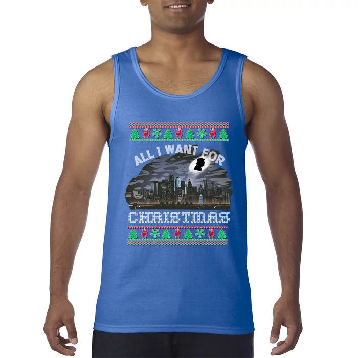 Christmas Political Humor Xmas Saying Pro Trump Anti Biden Cute Gift Tank Top