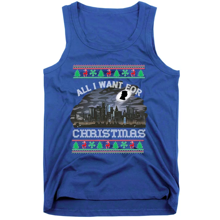 Christmas Political Humor Xmas Saying Pro Trump Anti Biden Cute Gift Tank Top