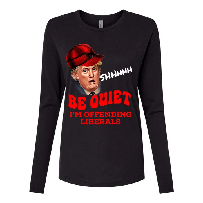 Christmas Political Humor Xmas Saying Pro Trump Anti Biden Gift Womens Cotton Relaxed Long Sleeve T-Shirt