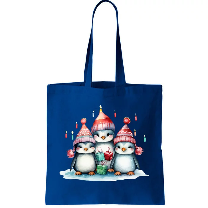 Christmas Penguins Happy Holiday Xmas Penguins Lover Great Gift Tote Bag