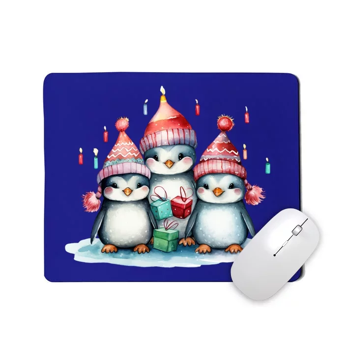 Christmas Penguins Happy Holiday Xmas Penguins Lover Great Gift Mousepad