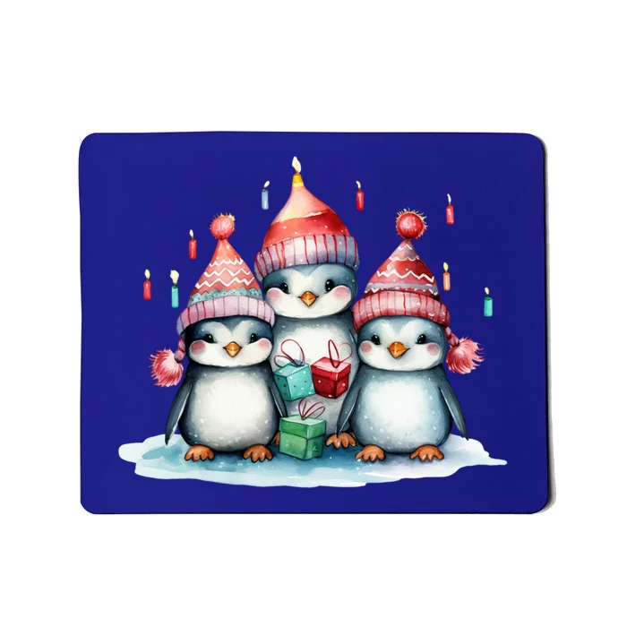 Christmas Penguins Happy Holiday Xmas Penguins Lover Great Gift Mousepad