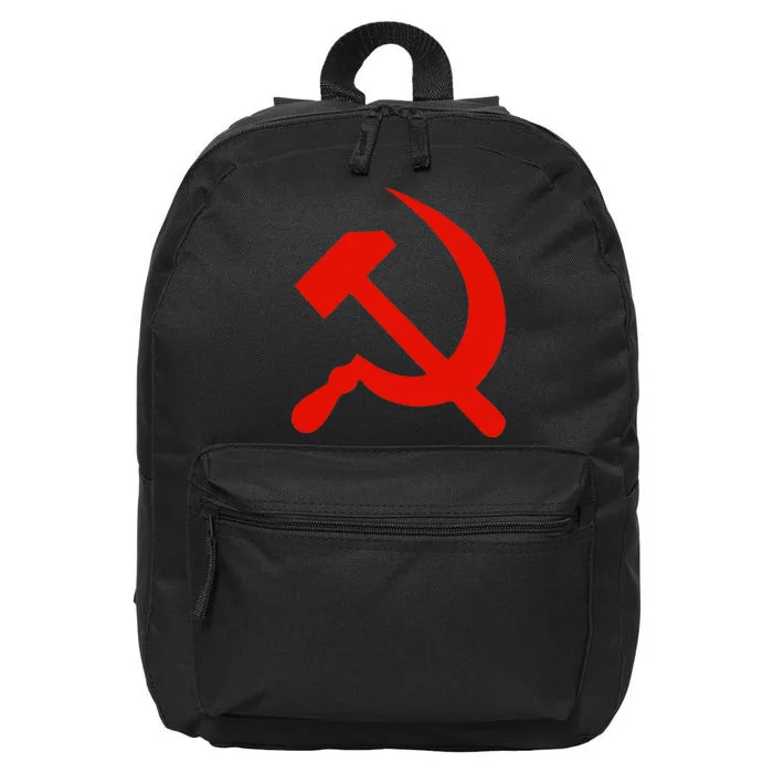 Communist Propaganda Hammer And Sickle 16 in Basic Backpack