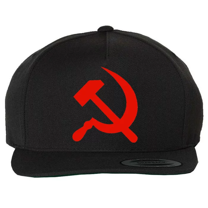 Communist Propaganda Hammer And Sickle Wool Snapback Cap