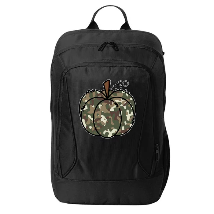 Camouflage Pumpkin Holiday City Backpack