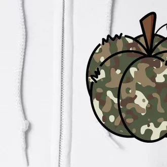 Camouflage Pumpkin Holiday Full Zip Hoodie