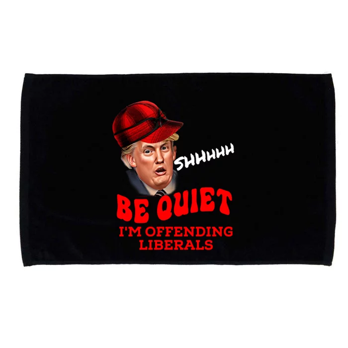 Christmas Political Humor Xmas Saying Pro Trump Anti Biden Gift Microfiber Hand Towel