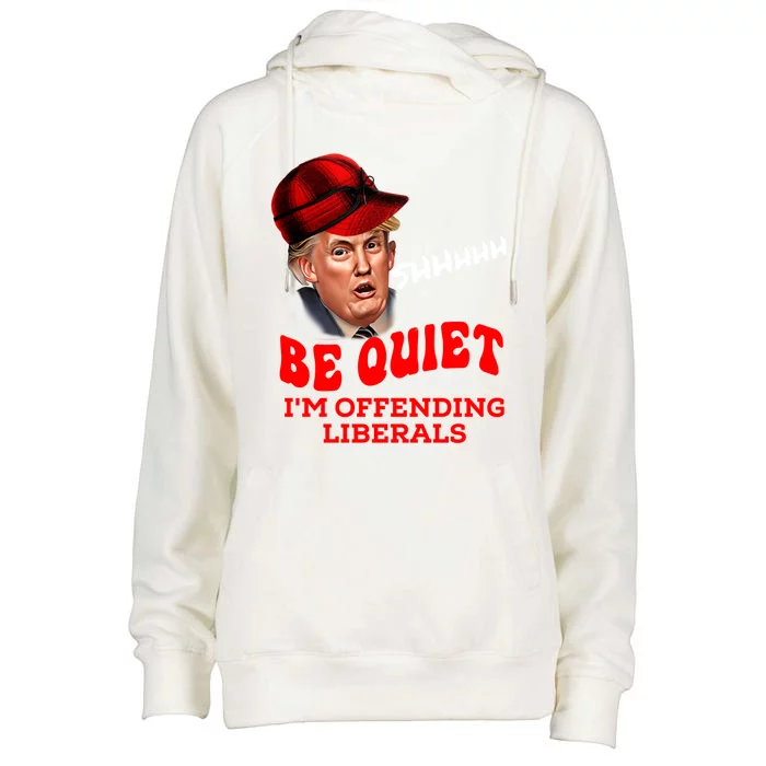 Christmas Political Humor Xmas Saying Pro Trump Anti Biden Gift Womens Funnel Neck Pullover Hood