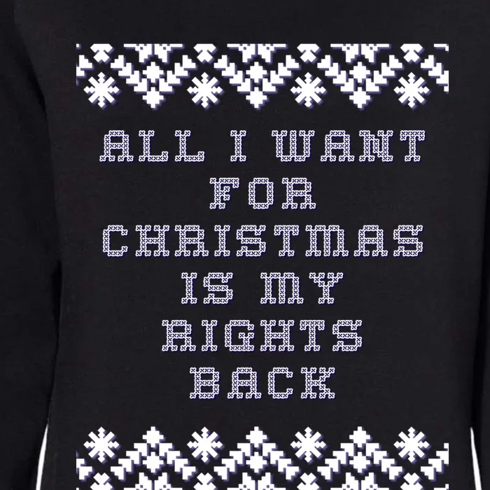 Christmas Political Humor Xmas Saying Pro Trump Anti Biden Gift Womens California Wash Sweatshirt