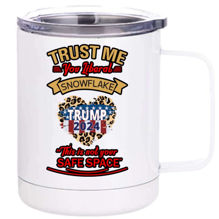 Christmas Political Humor Xmas Saying Pro Trump Anti Biden Meaningful Gift Front & Back 12oz Stainless Steel Tumbler Cup