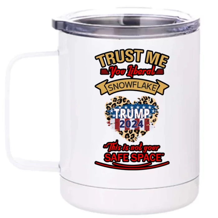 Christmas Political Humor Xmas Saying Pro Trump Anti Biden Meaningful Gift Front & Back 12oz Stainless Steel Tumbler Cup