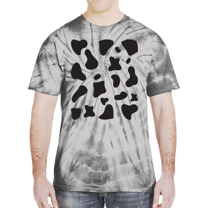 Cow Print Halloween Costume Cow Animal Tie-Dye T-Shirt