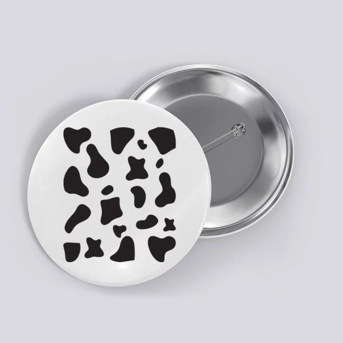 Cow Print Halloween Costume Cow Animal Button