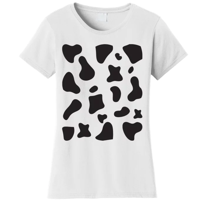 Cow Print Halloween Costume Cow Animal Women's T-Shirt