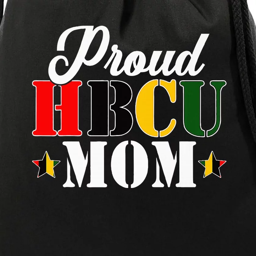 Cute Proud Hbcu Mom Black College & University MotherS Day Drawstring Bag