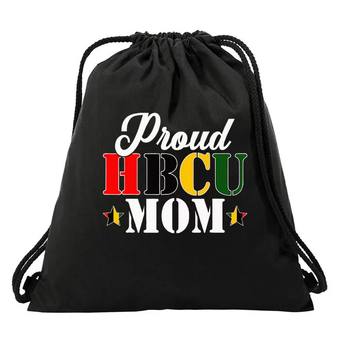 Cute Proud Hbcu Mom Black College & University MotherS Day Drawstring Bag