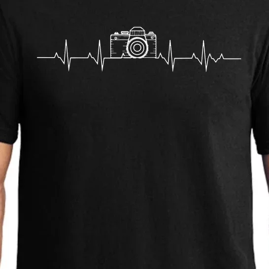 Camera Photography Heartbeat For Photographers Pajama Set