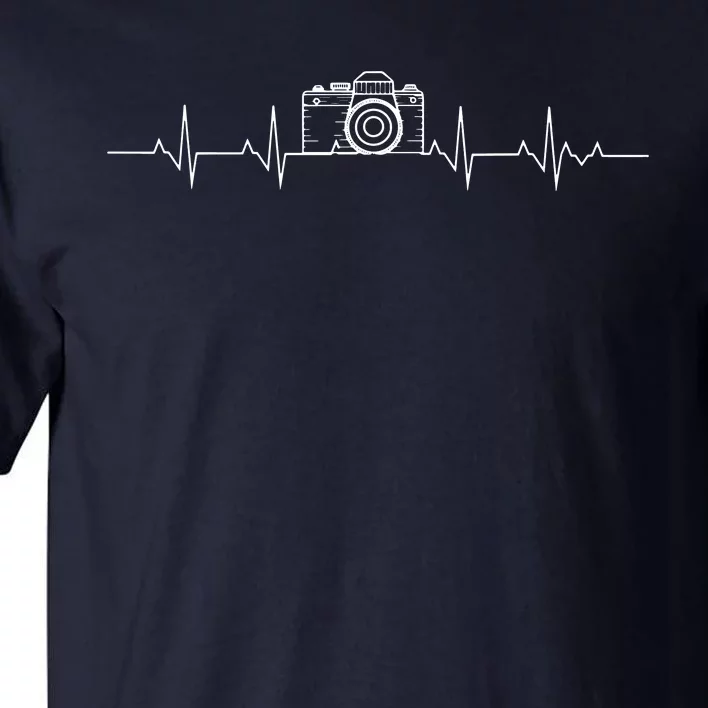 Camera Photography Heartbeat For Photographers Tall T-Shirt