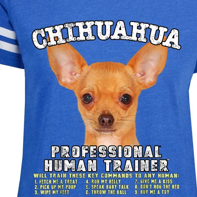 Chihuahua Professional Human Trainer Enza Ladies Jersey Football T-Shirt