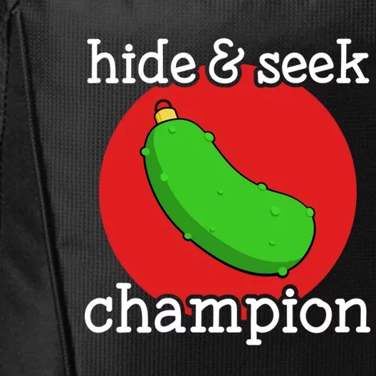 Christmas Pickle Hide And Seek Champion Gift City Backpack