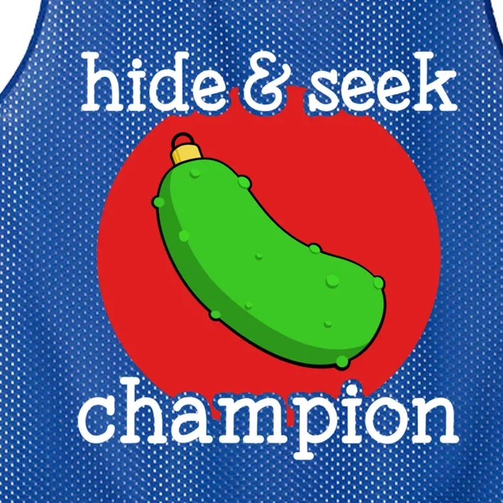 Christmas Pickle Hide And Seek Champion Gift Mesh Reversible Basketball Jersey Tank