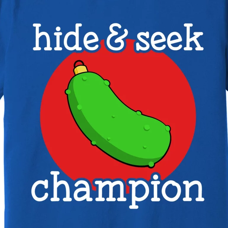 Christmas Pickle Hide And Seek Champion Gift Premium T-Shirt