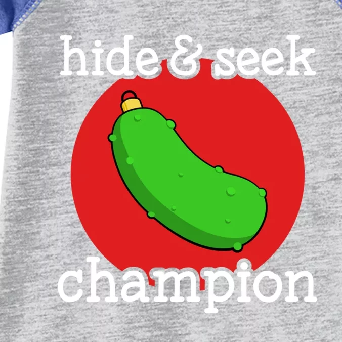 Christmas Pickle Hide And Seek Champion Gift Infant Baby Jersey Bodysuit