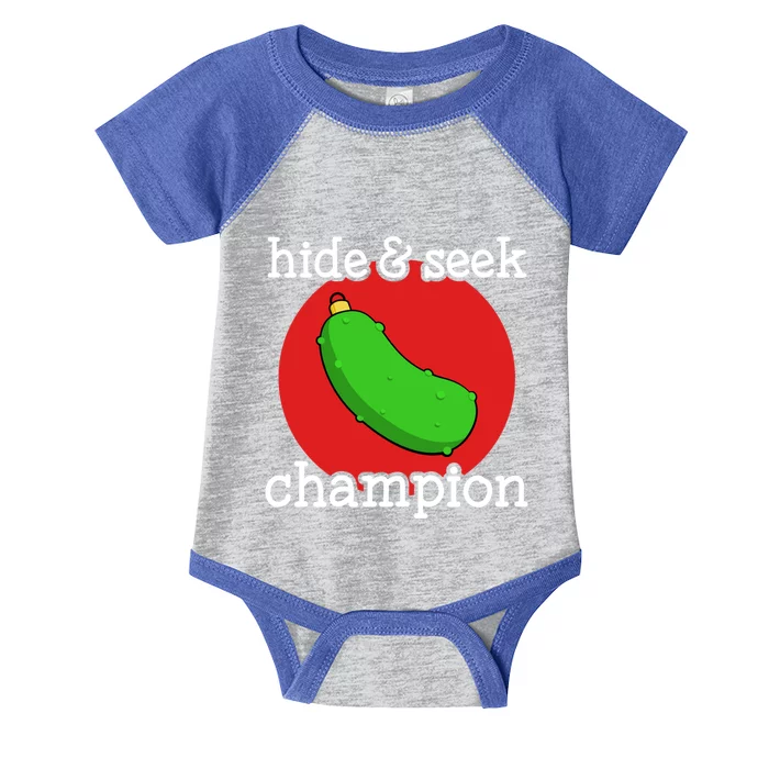 Christmas Pickle Hide And Seek Champion Gift Infant Baby Jersey Bodysuit