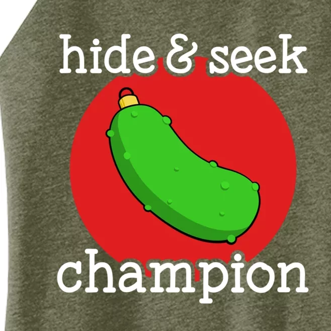 Christmas Pickle Hide And Seek Champion Gift Women’s Perfect Tri Rocker Tank