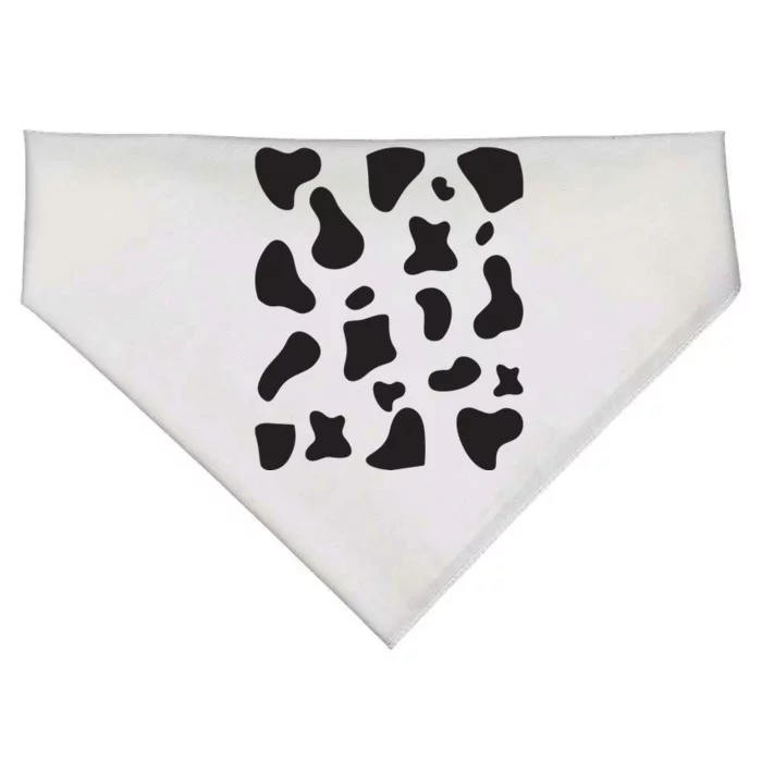 Cow Print Halloween Costume Cow Animal USA-Made Doggie Bandana