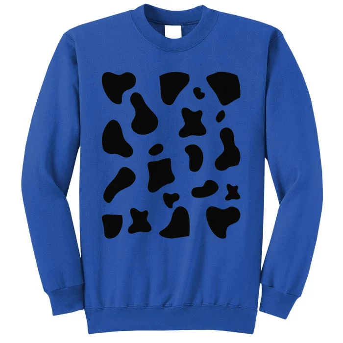 Cow Print Halloween Costume Cow Animal Sweatshirt