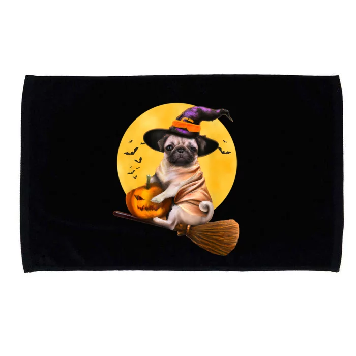 Cute Pug Halloween Costume Shirt Boys Girls Dog Microfiber Hand Towel