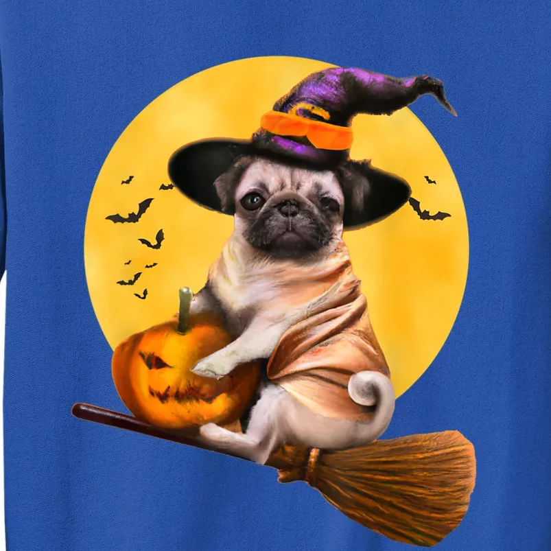 Cute Pug Halloween Costume Shirt Boys Girls Dog Tall Sweatshirt