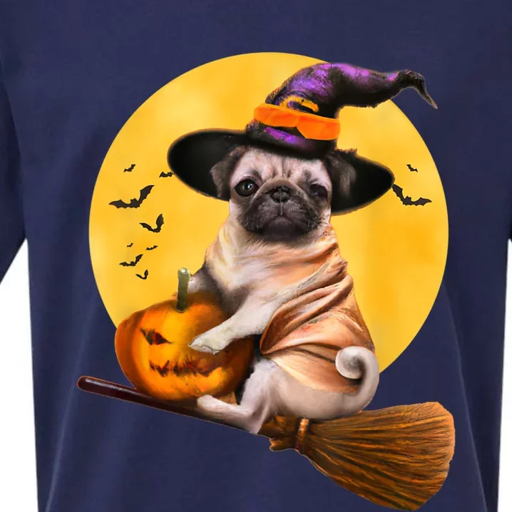 Cute Pug Halloween Costume Shirt Boys Girls Dog Sueded Cloud Jersey T-Shirt