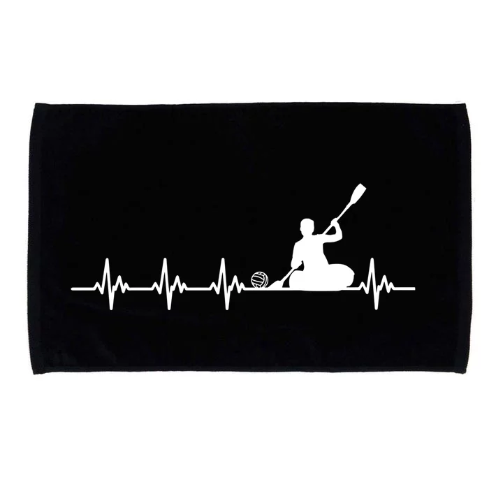 Canoe Polo Heartbeat Costume Love Water Team Sports Cool Gift Microfiber Hand Towel