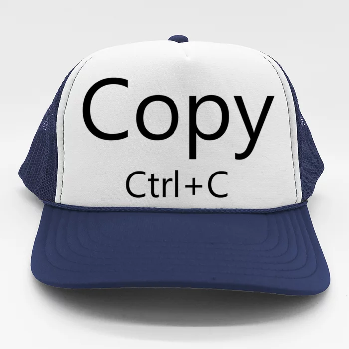 Copy Paste Halloween Couples Costume Matching Set Nerd Geek Gift Trucker Hat