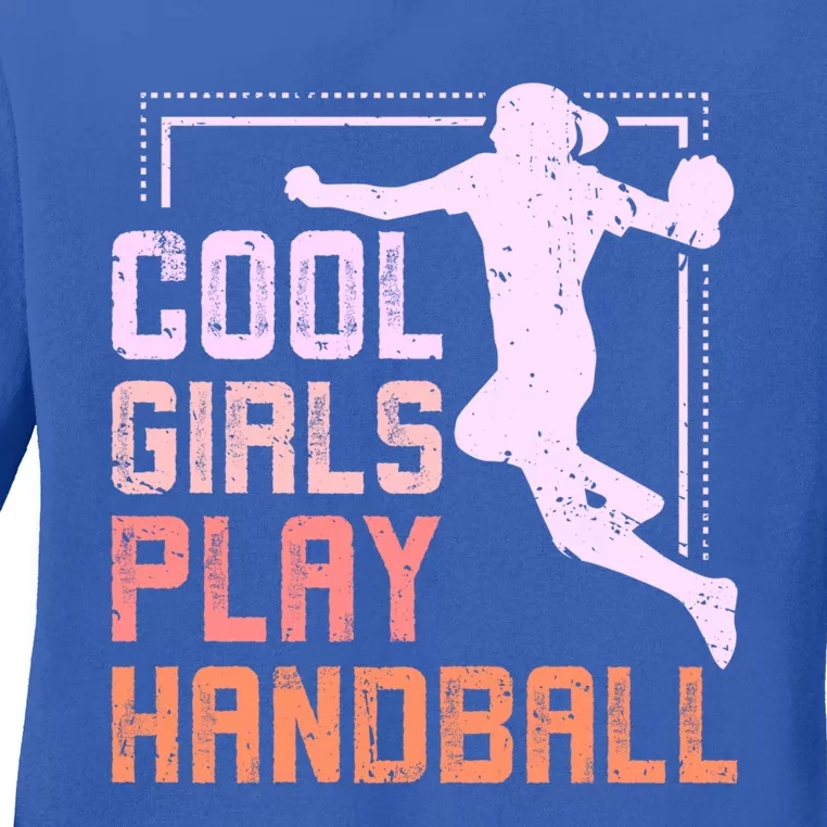 Cool Play Handball Cool Gift Ladies Long Sleeve Shirt