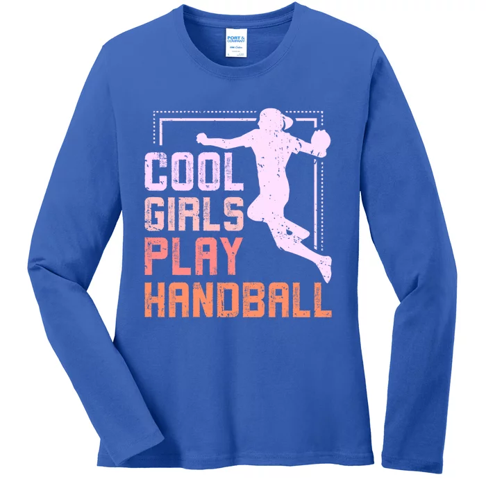 Cool Play Handball Cool Gift Ladies Long Sleeve Shirt