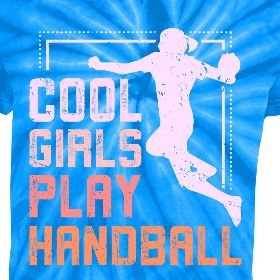 Cool Play Handball Cool Gift Kids Tie-Dye T-Shirt