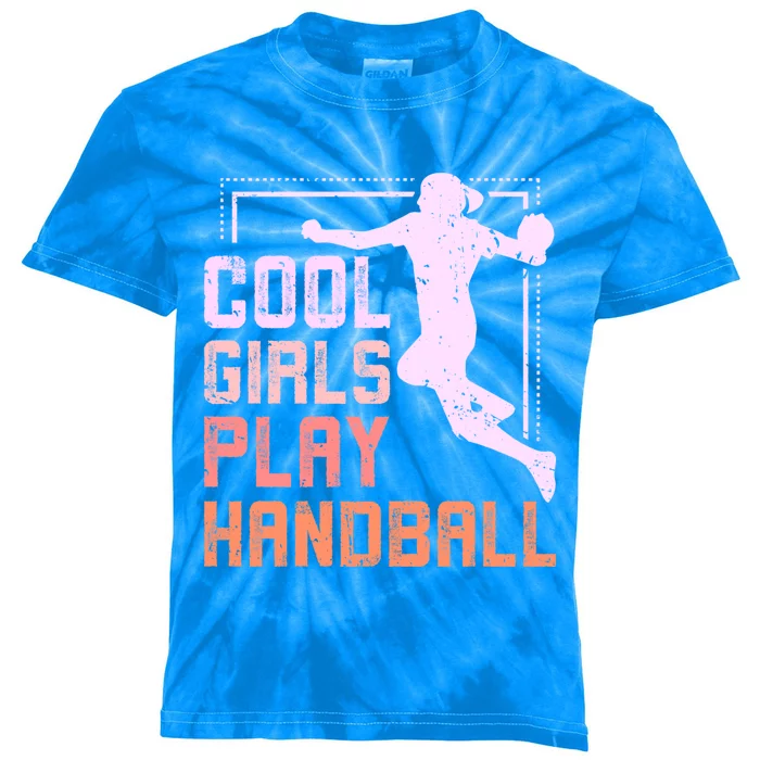 Cool Play Handball Cool Gift Kids Tie-Dye T-Shirt